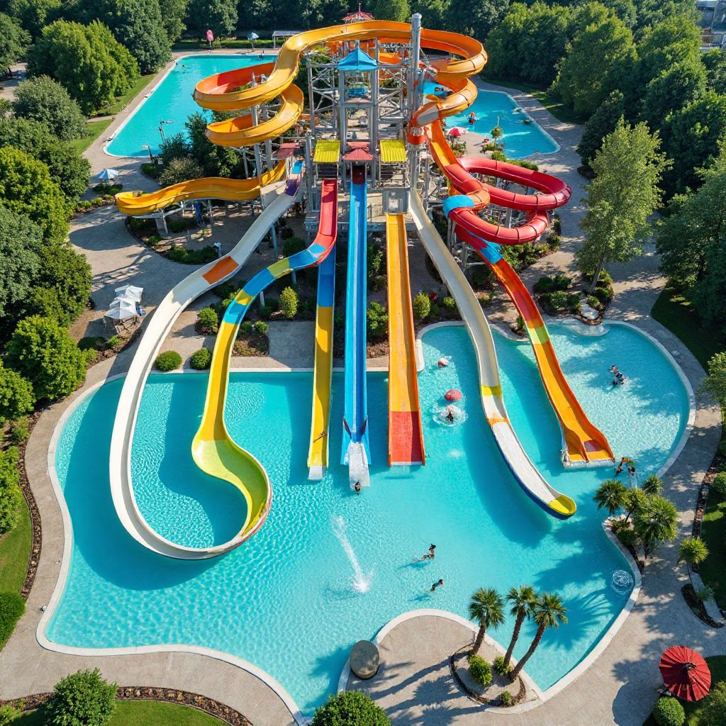 AquaFun water park aerial view